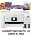 Epson ET-2850 Sublimation Printer Bundle, White