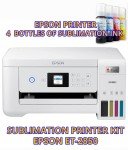 Epson ET-2850 Sublimation Printer Bundle, White