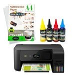 Sublimation Printer Bundle with Ink & Paper