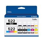 CEEBOO 522 Printer Ink Refill Set, 5 Bottles