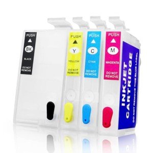 QUTHZZHY Refillable Sublimation Ink Cartridges 4-Pack