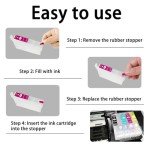 QUTHZZHY Refillable Sublimation Ink Cartridges 4-Pack
