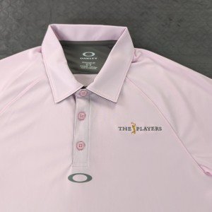 Oakley Men's Pink Golf Polo - TPC Sawgrass