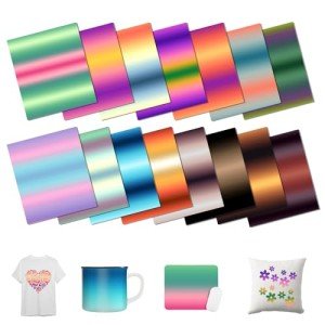 Gradient Sublimation Transfer Paper - 15 Sheets 12"x10