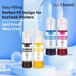 ChemU Sublimation Ink for ET Printers 502 Bottles