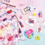 12pcs Paint Splatter Sublimation Transfer Paper