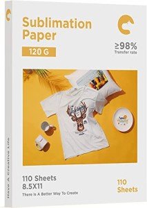 Hiipoo 8.5x11 Inch Sublimation Paper (110 Sheets)