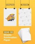 Hiipoo Sublimation Paper - 8.5x14 Inch, 110 Sheets