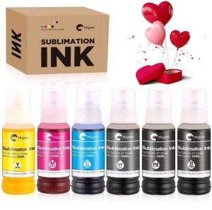 Hiipoo 6-Pack 100ml Sublimation Ink Bottles