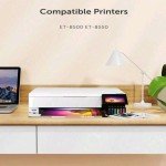 Hiipoo 6-Pack 100ml Sublimation Ink Bottles