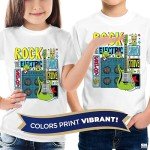 Kids Sublimation Blank Polyester T-Shirts - 5 Pack