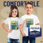 Kids Sublimation Blank Polyester T-Shirts - 5 Pack