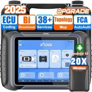 XTOOL D8W Wireless OBD2 Scanner with ECU Coding