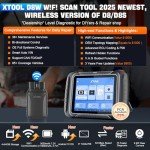 XTOOL D8W Wireless OBD2 Scanner with ECU Coding