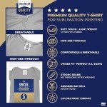 5 Pack Grey Polyester Baby Bodysuit for Sublimation