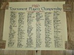 Tim Davis Signed 1986 Sawgrass TPC Poster