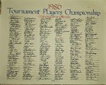 Tim Davis Signed 1986 Sawgrass TPC Poster