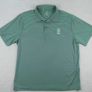 Under Armour Men's Green Stripe Golf Polo - XL