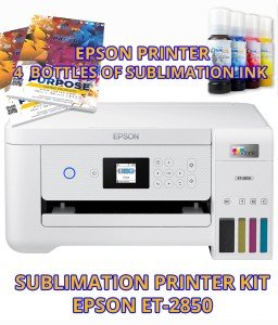 EcoTank Sublimation Printer Bundle with Ink & Paper