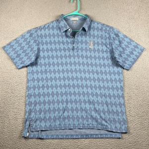 Men's XL Blue Diamond Golf Polo Shirt