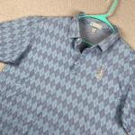 Men's XL Blue Diamond Golf Polo Shirt