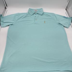 PETER MILLAR Aqua Blue Golf Polo TPC Sawgrass