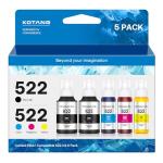 High Capacity 522 Ink Refill Bottles - 5 Pack