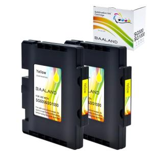Baaland Yellow Sublimation Ink 2-Pack for Sawgrass