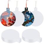 4-Inch Metal Sublimation Ornament Blanks - 5 Pack