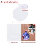 4-Inch Metal Sublimation Ornament Blanks - 5 Pack