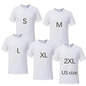 ORJ 5 Pack White Polyester Sublimation T-Shirts