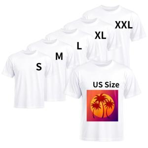 Joyclub 5 Pack Polyester T-Shirts for Sublimation