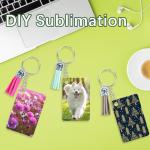 160 Metal Sublimation Keychains with Tassels