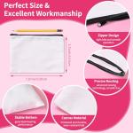 50 Pcs DIY Sublimation Makeup Bags with Zipper