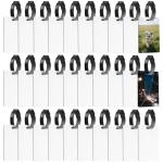 30-Pack White Double-Sided MDF Luggage Tag Blanks