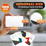 100 Pack Double-Sided Sublimation Business Card Blanks
