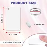 240 Pcs Double-Sided Aluminum Sublimation Keychain Blanks