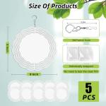 5 Pack Metal Sublimation Wind Spinner Blanks 8 Inch