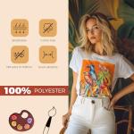 Joyclub 5 Pack Polyester T-Shirts for Sublimation