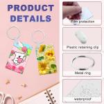 240 Pcs Double-Sided Aluminum Sublimation Keychain Blanks