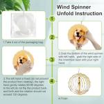 5 Pack Metal Sublimation Wind Spinner Blanks 8 Inch