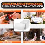 100 Pack Double-Sided Sublimation Business Card Blanks