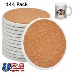 144pcs Round Ceramic Coasters for Sublimation Printing