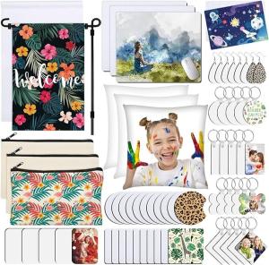 128 PCS Sublimation Blanks Starter Kit