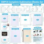 128 PCS Sublimation Blanks Starter Kit