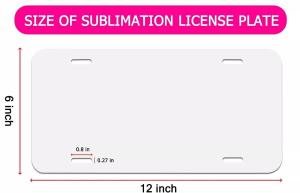 10 Aluminum License Plate Blanks 6"x 12