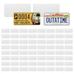 60 Pack Blank Aluminum Sublimation License Plates