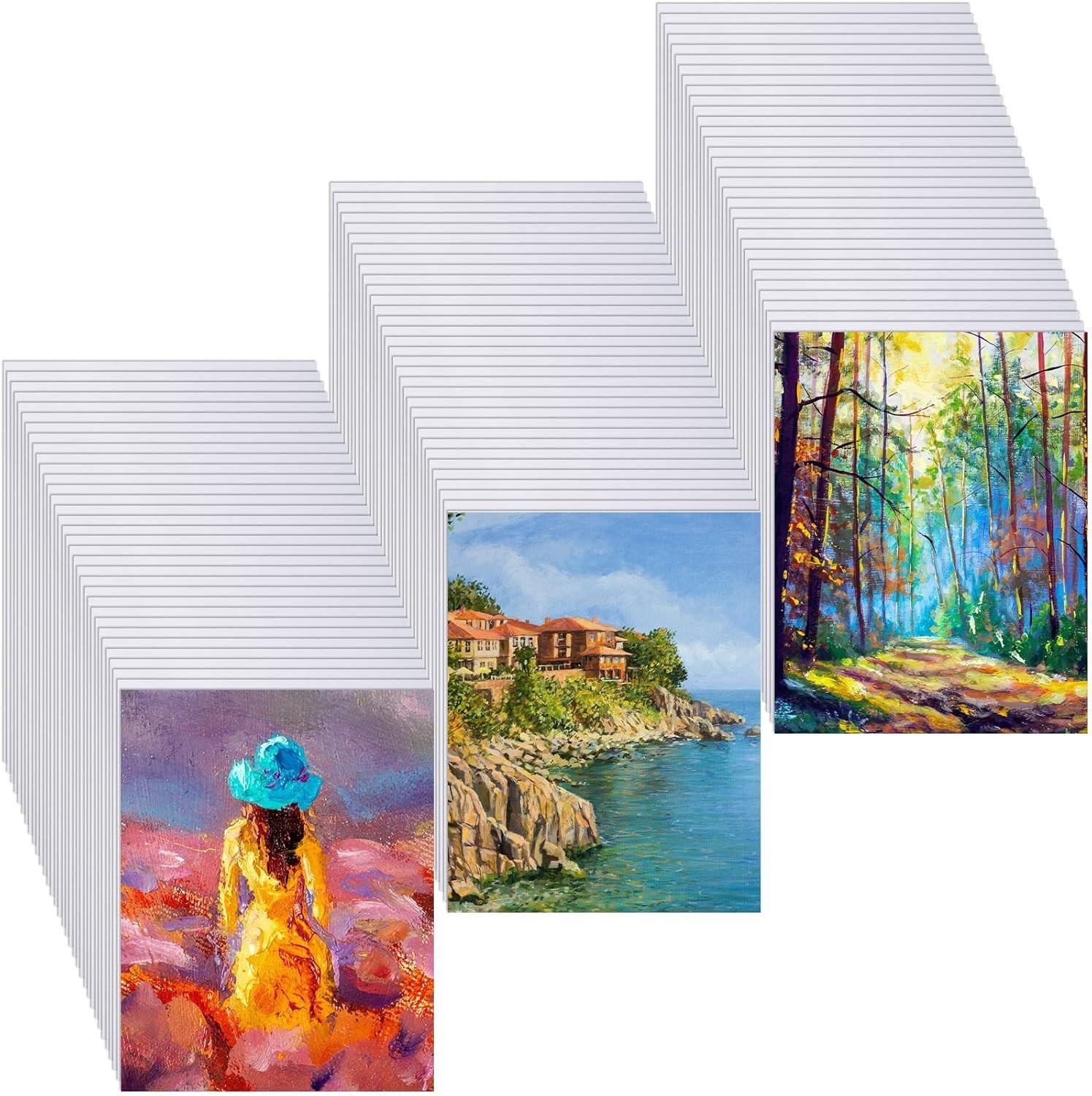 100 Pack Sublimation Canvas Blanks 8.5x11