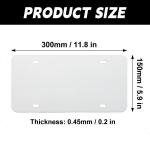60 Pack Blank Aluminum Sublimation License Plates