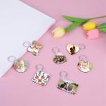 135 Pcs Double-Sided Sublimation Keychain Blanks